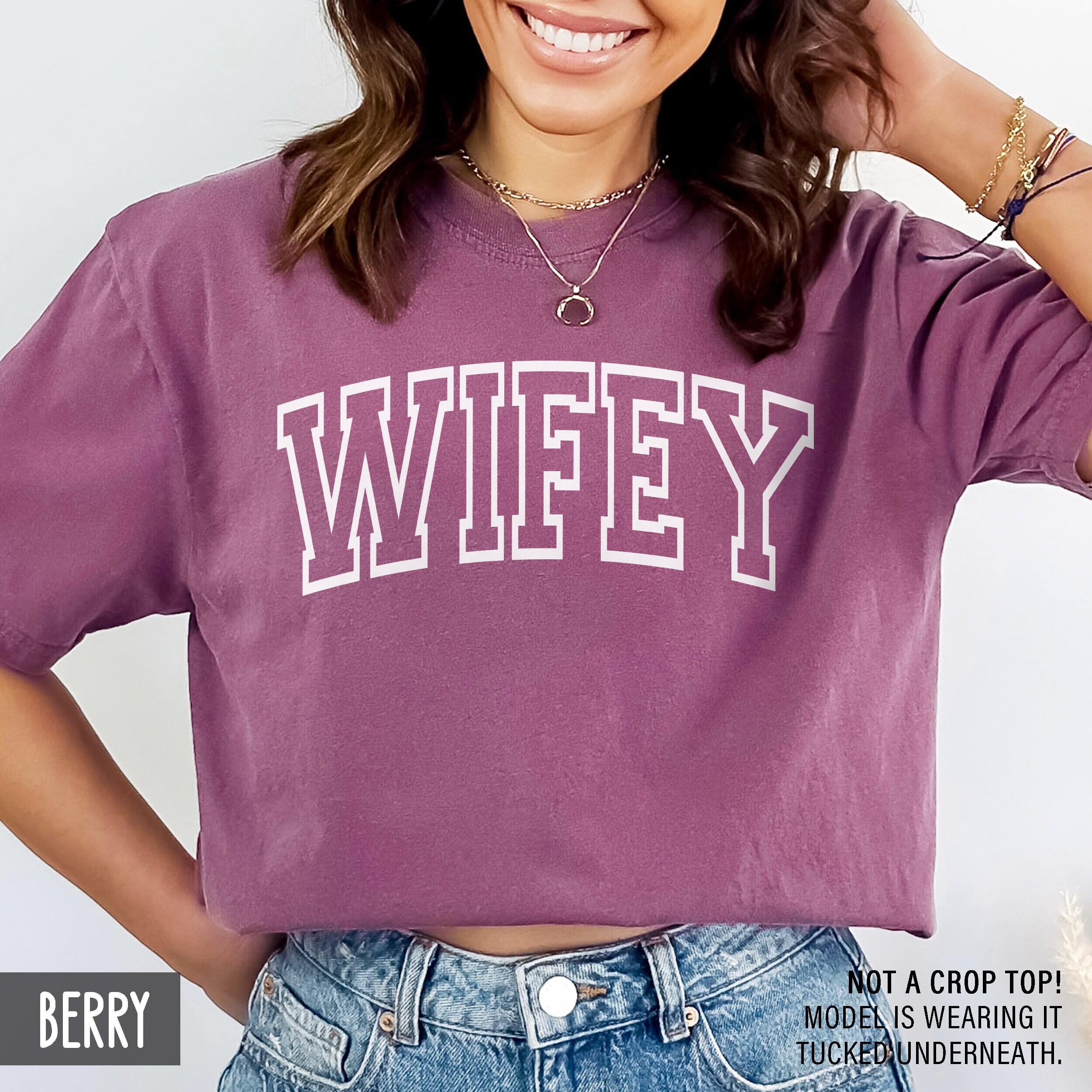 funny wifey shirt for newly married women best wife ever gift cute engagement anniversary birthday t shirt 9afor