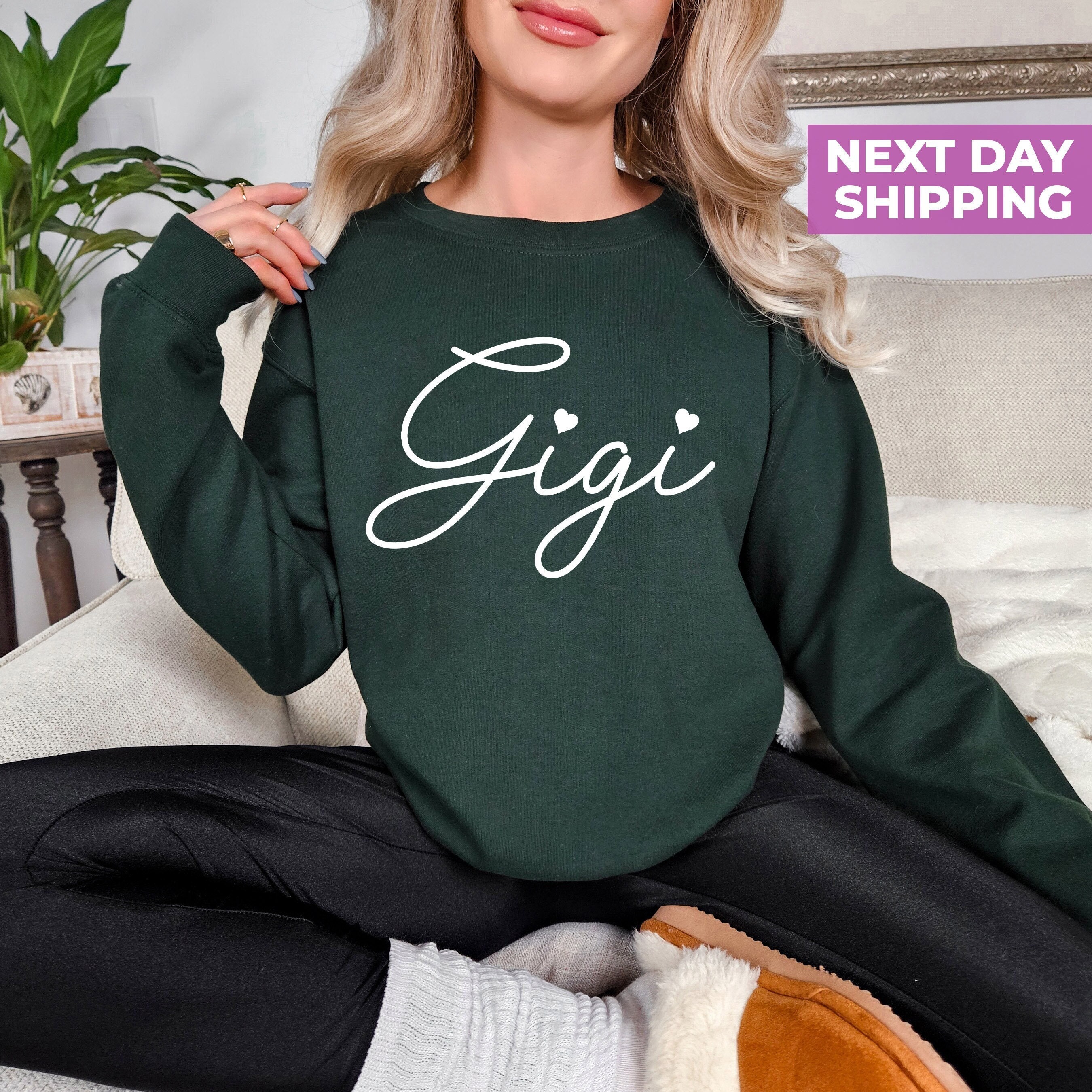 gigi sweatshirt for grandma pregnancy announcement mothers day gift cute gigi shirt unique gigi gifts for new grandmas qew80