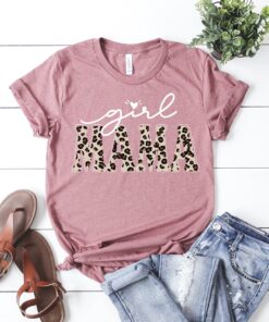 girl mama leopard shirt funny mom shirt for mom of girls cute mom t shirt unique gift for girl mamas 7isd4