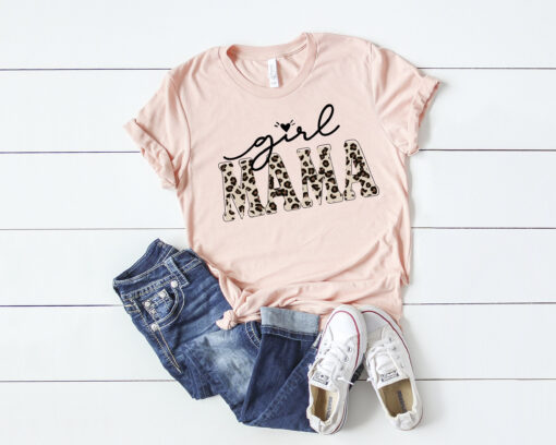 girl mama leopard shirt funny mom shirt for mom of girls cute mom t shirt unique gift for girl mamas cyior
