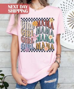 girl mama shirt retro design for moms club birthday gift new mom t shirt best mom ever apparel 5fta8