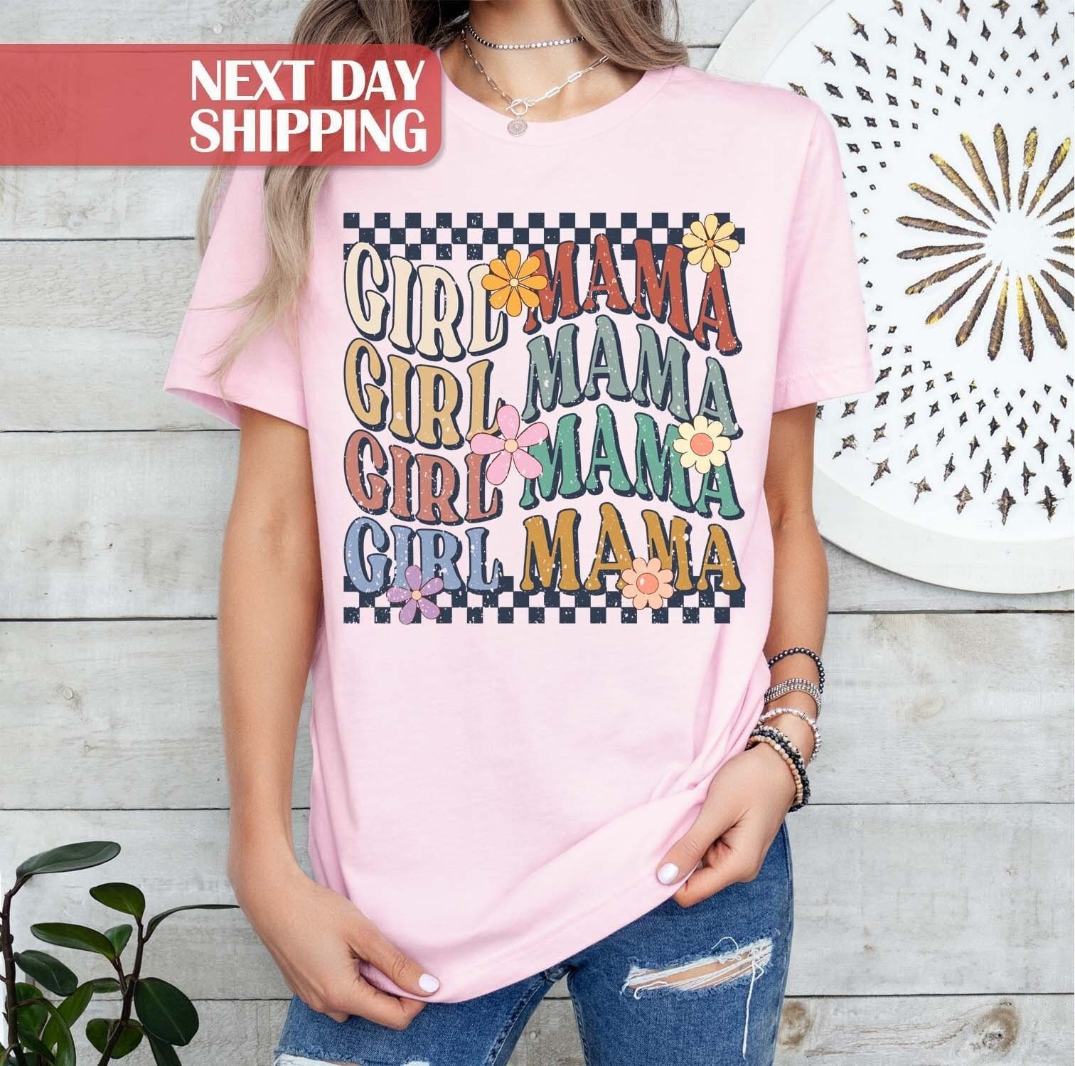 girl mama shirt retro design for moms club birthday gift new mom t shirt best mom ever apparel 5fta8