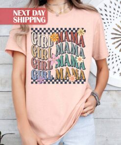 girl mama shirt retro design for moms club birthday gift new mom t shirt best mom ever apparel jcv5i