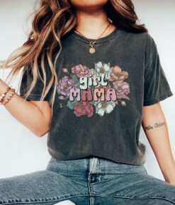 girl mama shirt with wild roses for new moms cute boho top ideal for mothers day and baby shower gifts rmlaa