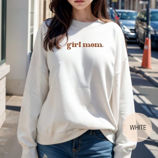 girl mom sweatshirt cute minimalist crewneck best mom life shirt trendy mama apparel for mothers day gifts ygeeb