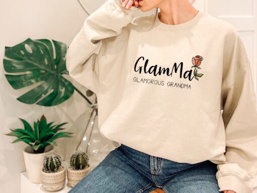 glamorous grandma shirt funny mom sweatshirt vintage grandma t shirt best gifts for grandma and mom life astvi