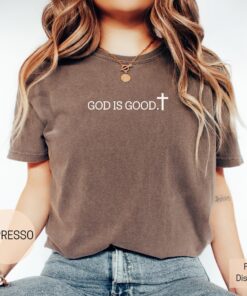 god is good oversized christian shirt with jesus cross design trendy faith tee for church and everyday wear s7xgg