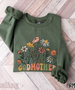 godmother proposal shirt with wildflowers est 2023 best godparent gift for mothers day and baptism celebrations mdqbu