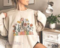 godmother proposal shirt with wildflowers est 2023 best godparent sweatshirt for mothers day and baptism gifts hy1pl