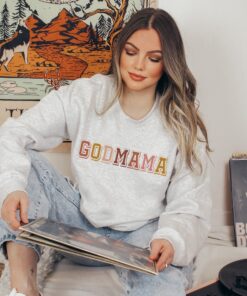 godmother sweatshirt for god mama gifts cute mom sweater godparents crewneck comfortable godmama apparel 3ejz3