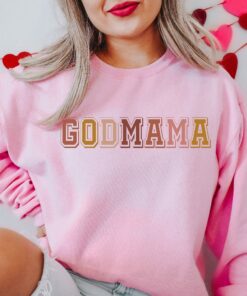 godmother sweatshirt for god mama gifts cute mom sweater godparents crewneck comfortable godmama apparel elafc