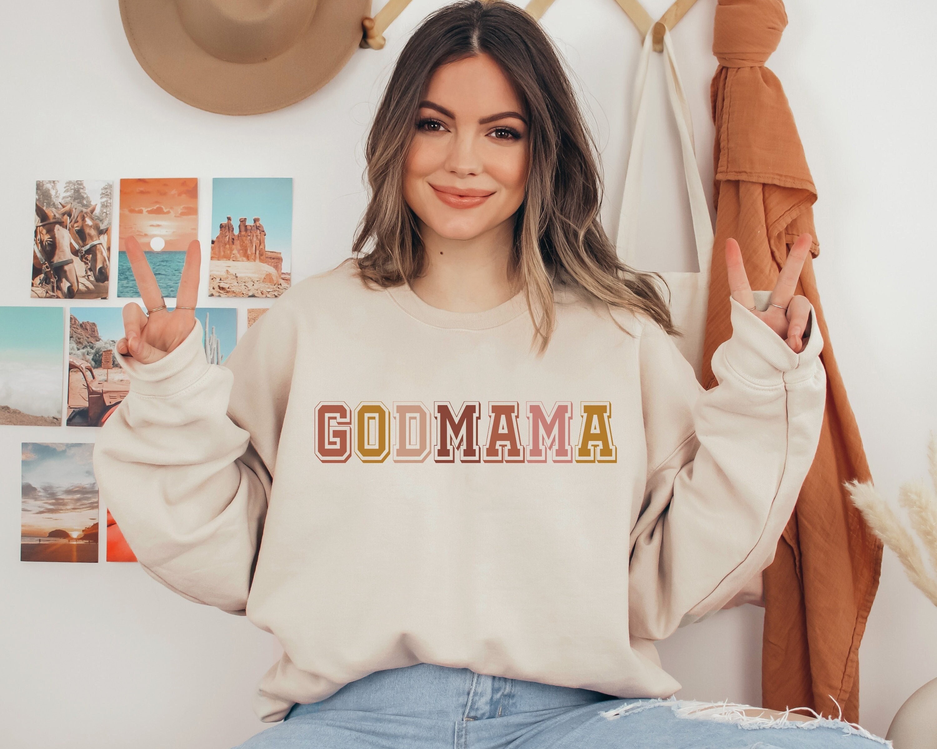 godmother sweatshirt for god mama gifts cute mom sweater godparents crewneck comfortable godmama apparel nr08t scaled