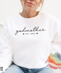 godmother sweatshirt gift proposal est for mothers day from godson or goddaughter unique godmother present tprzn