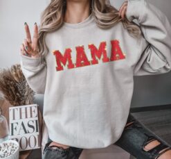 gold glitter mom hoodie best mom sweatshirt for birthday gifts cute mama shirt unique mom life apparel ftume scaled
