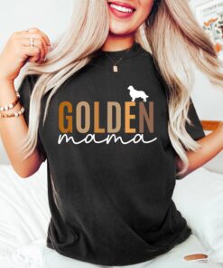 golden mama shirt for dog lovers golden retriever sweatshirt cute dog owner crewneck golden dog sweater bbprc