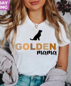 golden mama shirt for dog lovers golden retriever tee cute dog owner crewneck animal lover apparel uyrga