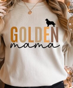 golden mama sweatshirt for dog lovers golden retriever crewneck sweater best mom shirt for dog owners deptr