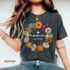 grammy established 2024 shirt cute grandma t shirt wildflowers design perfect for new grandma gifts and christmas mjuaf