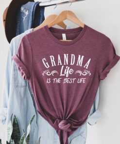 grandma life is the best life shirt for new grandmas funny pregnancy announcement t shirt christmas gift sa03a