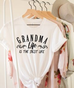 grandma life is the best life shirt for new grandmas funny t shirt christmas gift pregnancy announcement rnuuy