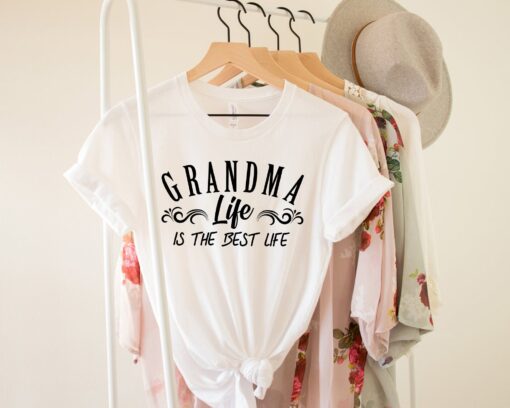grandma life is the best life shirt for new grandmas funny t shirt christmas gift pregnancy announcement rnuuy