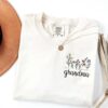 grandma wildflowers shirt with pocket for new grandma announcement and grammy celebration gifts qhzzq