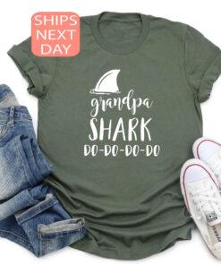 grandpa shark do do do shirt for dad funny fathers day shirt family t shirt unique grandpa gift for shark lovers wtyl9