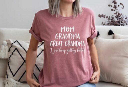 great grandma shirt for pregnancy announcement and baby reveal unique gift for great grandma birthday tee clsqz