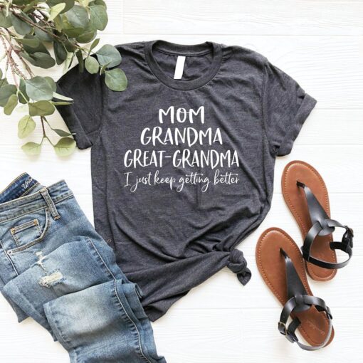 great grandma shirt for pregnancy announcement and baby reveal unique gift for great grandma birthday tee wvfdr
