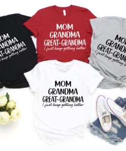 great grandma shirt for pregnancy announcement baby reveal to family unique gift for great grandma birthday celebration tee onkdp