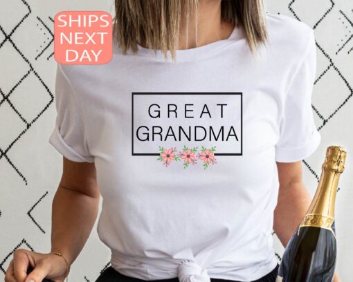 great grandma shirt funny tee for baby announcement mothers day gift cute grandma t shirt birthday gift ideas qzipf