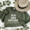 Great Nana Sweatshirt Cute Mom and Grandma Shirt Pregnancy Announcement Sweater Unique Great Nana Gift for Mothers Day
