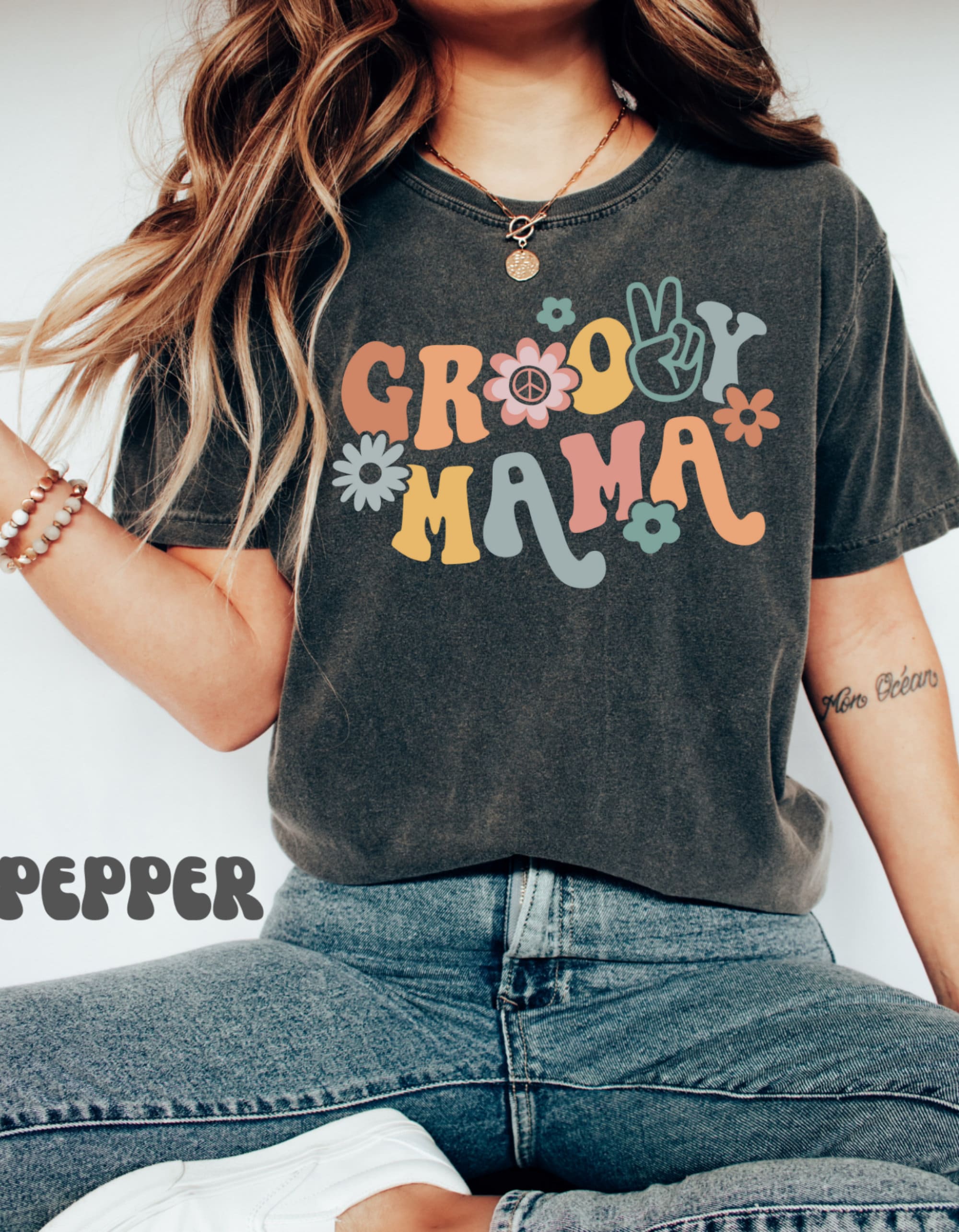 groovy mama shirt for moms vintage hippie style tee fun birthday party outfit unique groovy mom life t shirt i7ufq scaled