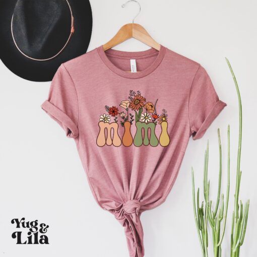 groovy wildflowers mimi shirt retro t shirt for grandma unique mothers day gift cute mimi tee snjra
