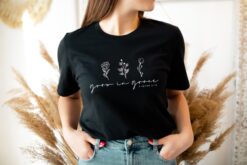 grow in grace mama shirt for mom life with bible verse flower design perfect for mothers day gifts etcqc scaled