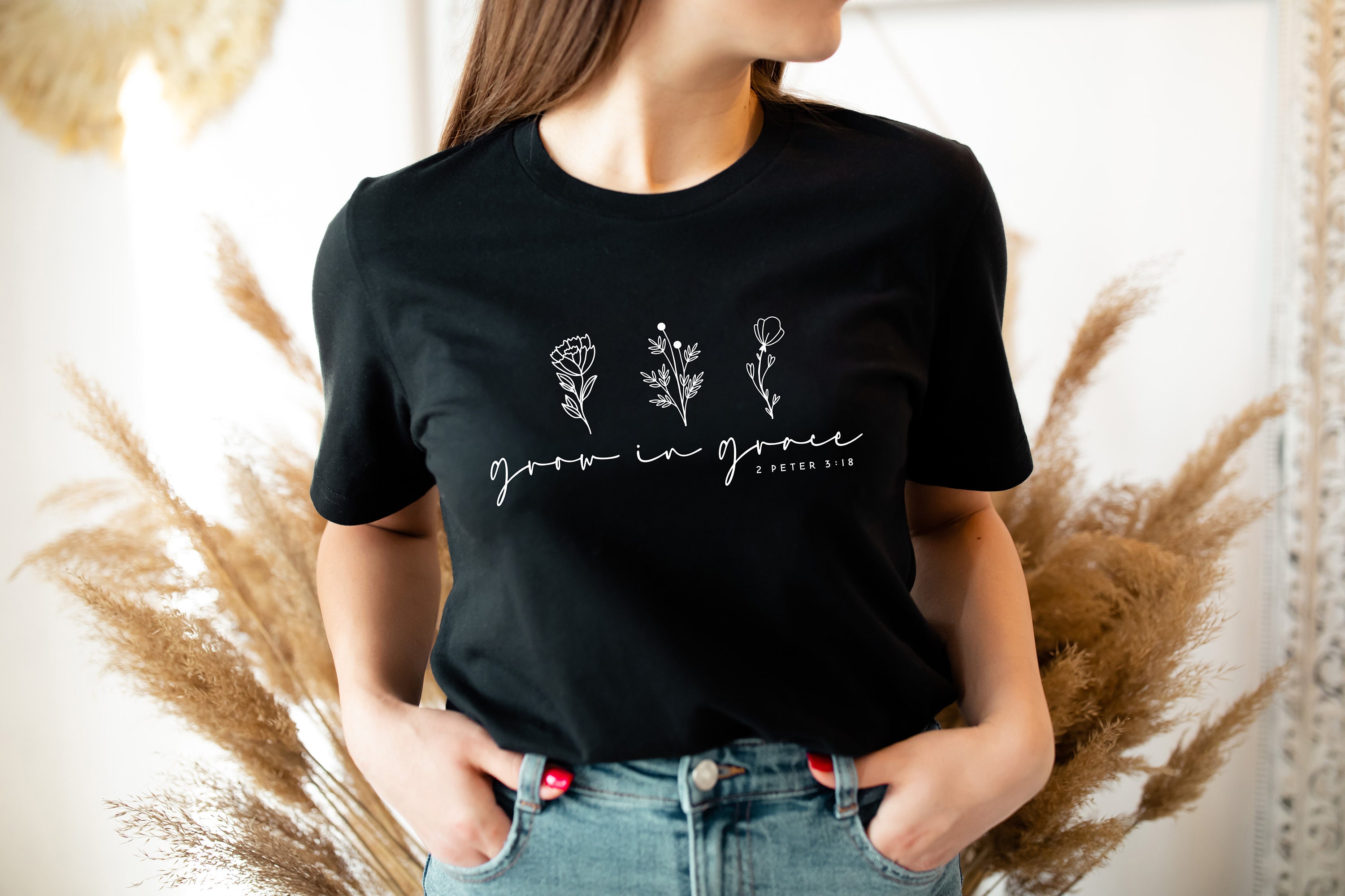 grow in grace mama shirt for mom life with bible verse flower design perfect for mothers day gifts etcqc scaled