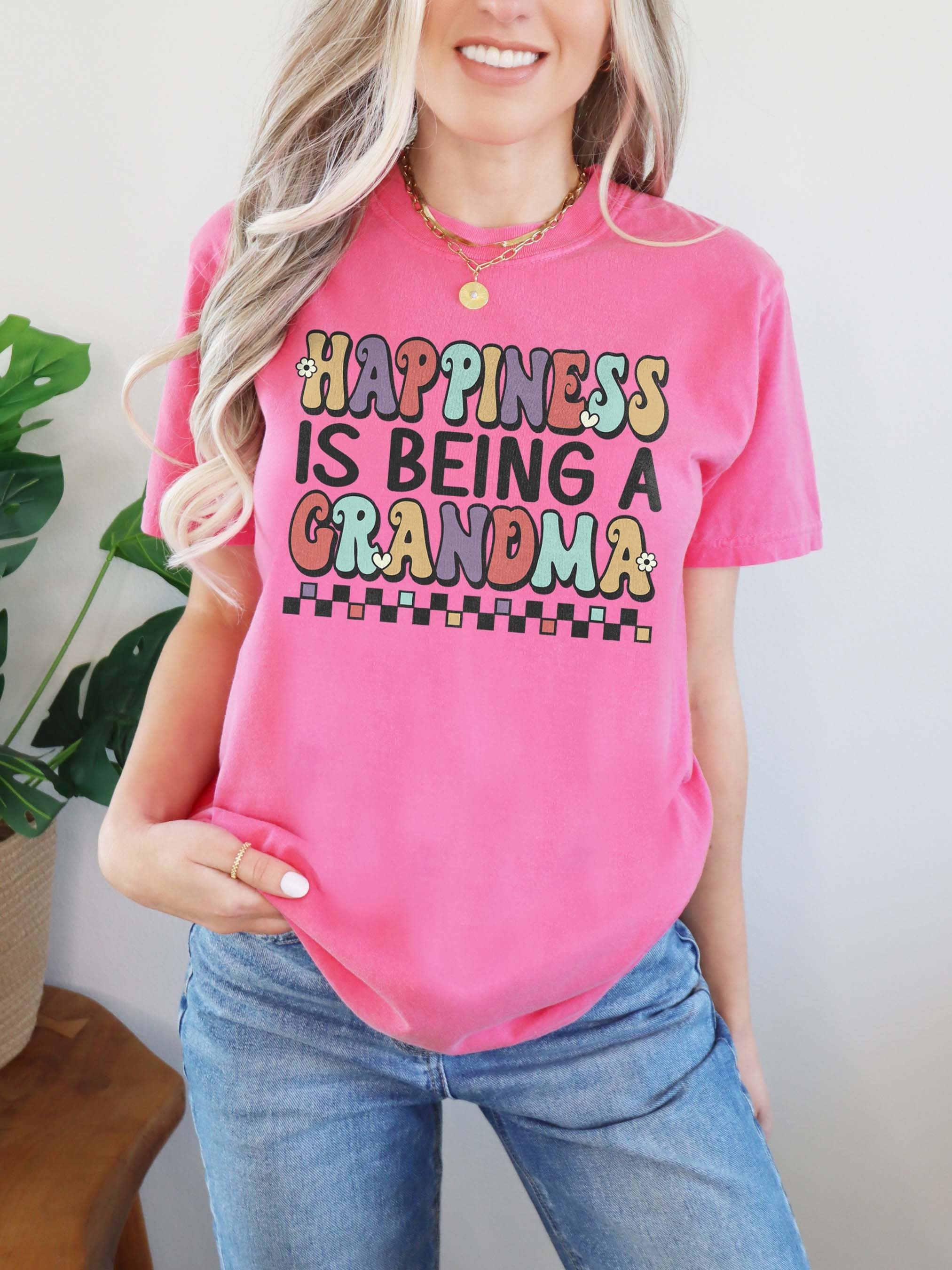 happiness is being a grandma shirt cute grandma t shirt for grandmothers and grandma to be gifts hgi3i scaled