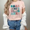 Happy Face Mama Shirt Smiley Sweatshirt Aesthetic Mom Hoodie Best Mom Ever Shirt for Mothers Day Birthday Gifts