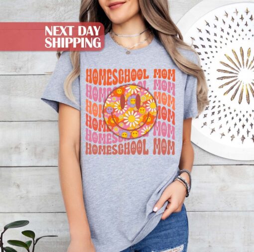 happy homeschool mom shirt christian teacher mom t shirt for back to school unique gift for moms