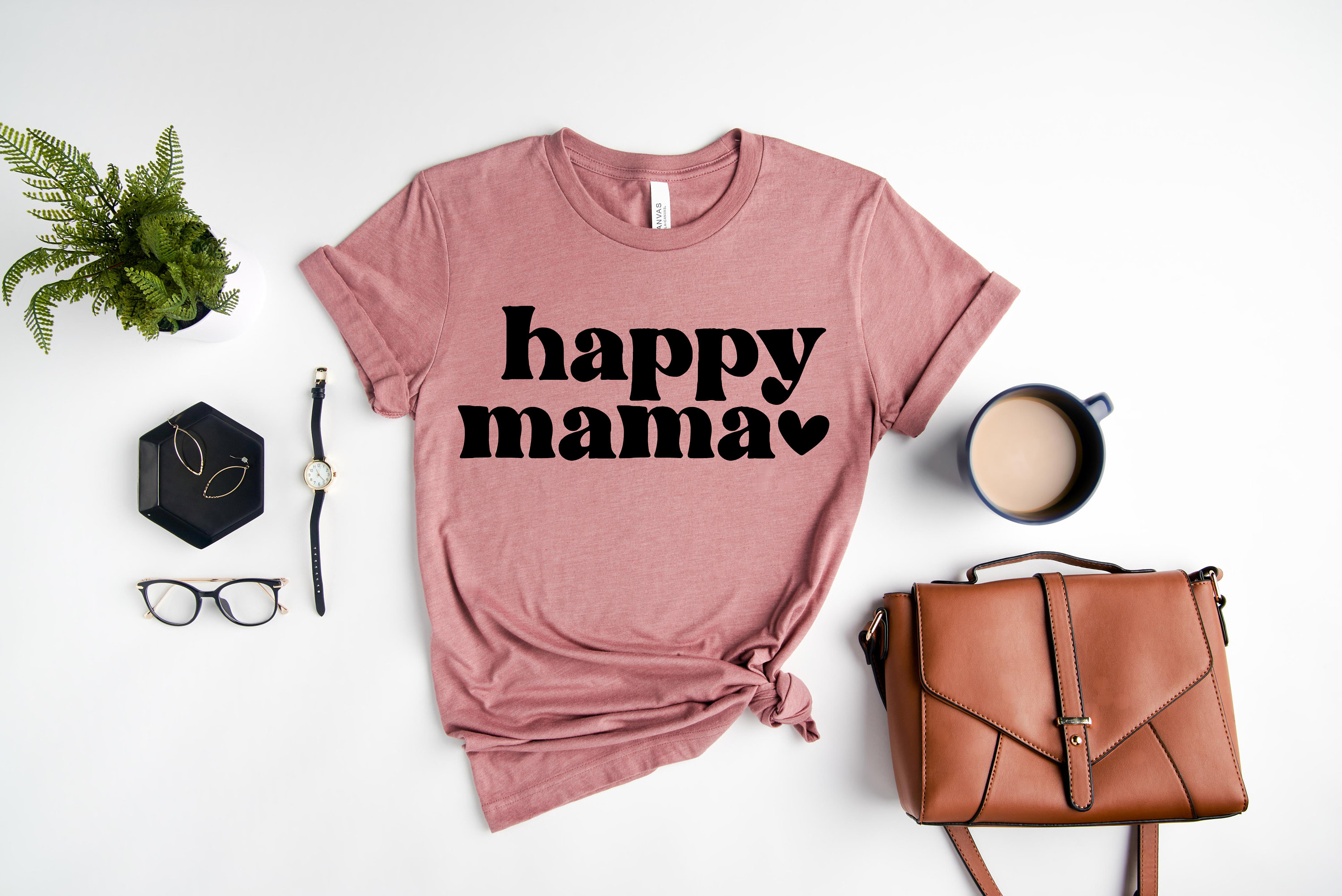 happy mama shirt inspirational mom life t shirt cute mothers day gift for best mom ever with heart design c4owr scaled