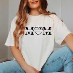 heart mom shirt for mothers day pregnancy announcement cute mom tee personalized mom gifts qjrnw