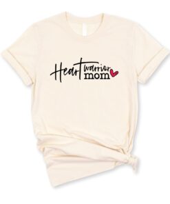 heart warrior mom shirt funny tee for moms trendy mother day gift cute mom life t shirt personalized mom gifts xmndm