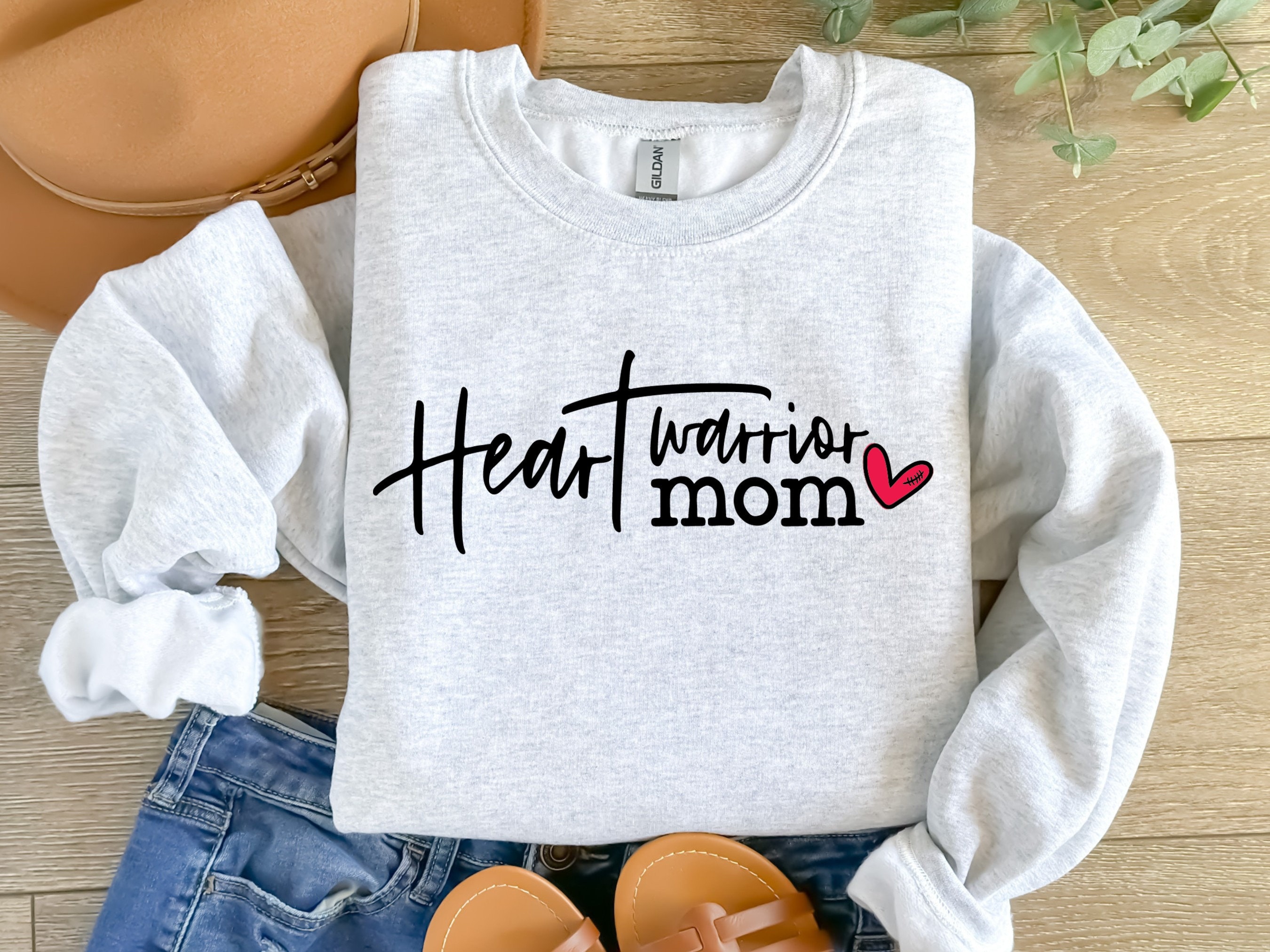 heart warrior mom sweatshirt cute funny mom shirt for mothers day unique gift for moms and heart warriors gayzd scaled