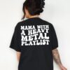heavy metal mama graphic tee for women vintage retro punk rock t shirt cute mom life apparel with music playlist design c6dkm scaled