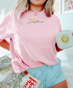 hello sunshine sweatshirt for women minimalist summer t shirt happy beach shirt for women cute summer apparel c3qvn