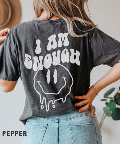 i am enough shirt for women empowerment positive energy tee black women motivational t shirt zwguj scaled