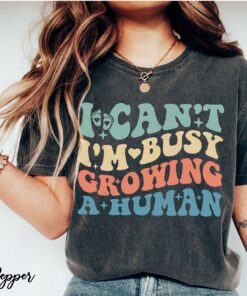 i cant im busy growing a human funny pregnancy t shirt for moms pregnancy announcement shirt xqccw