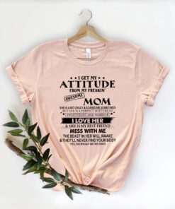 i get my attitude from my awesome mom shirt funny mom life long sleeve mothers day gift for mom to be ofwct