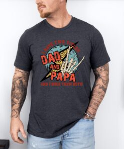 i have two titles dad and papa shirt best dad ever t shirt for fathers day gifts funny dad life tee l5gsc