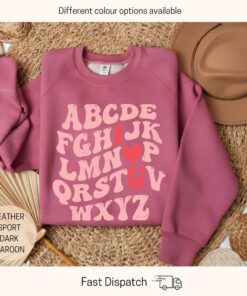 i love you abc sweatshirt for valentines day cute love sweater gift for girlfriend xoxo heart design 43s2d